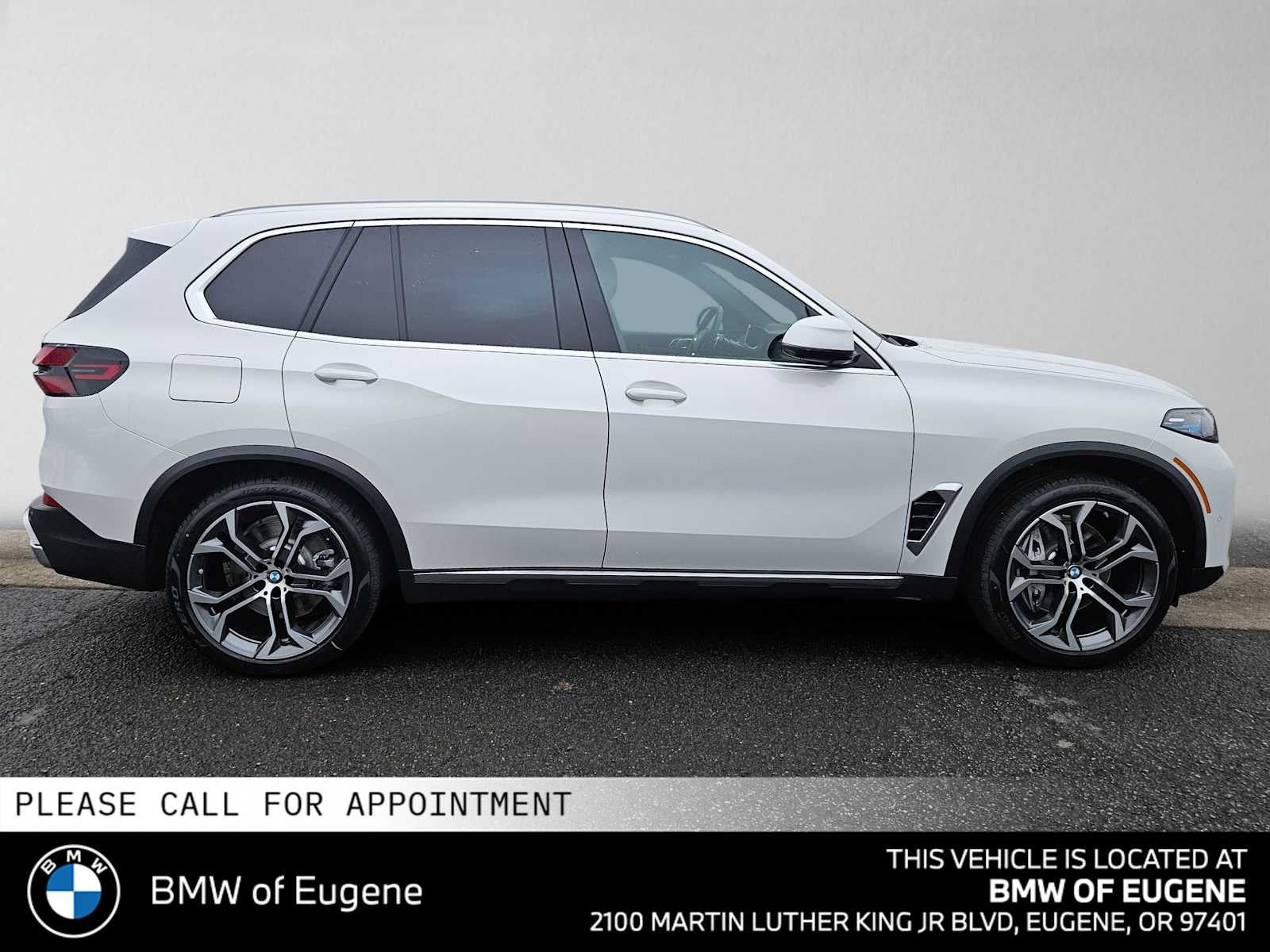 2026 BMW X5 xDrive50e — side profile view