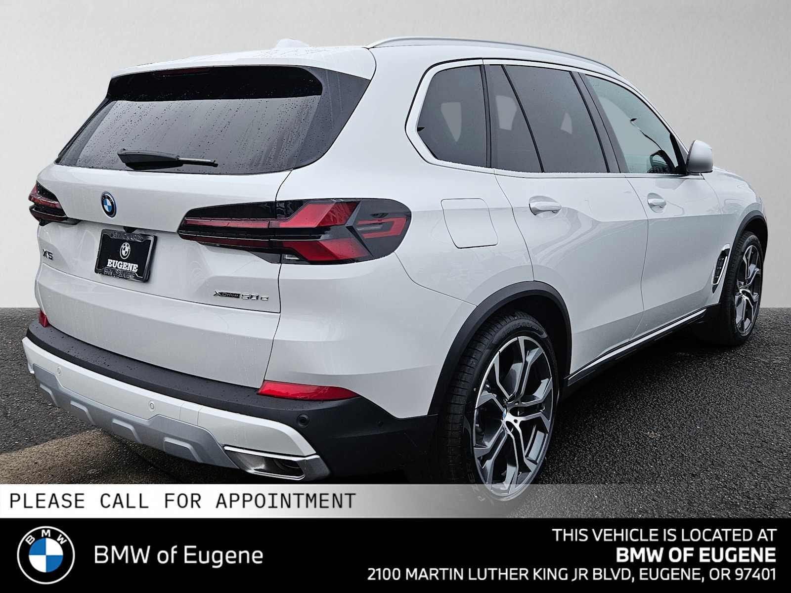 2026 BMW X5 xDrive50e — rear three-quarter view