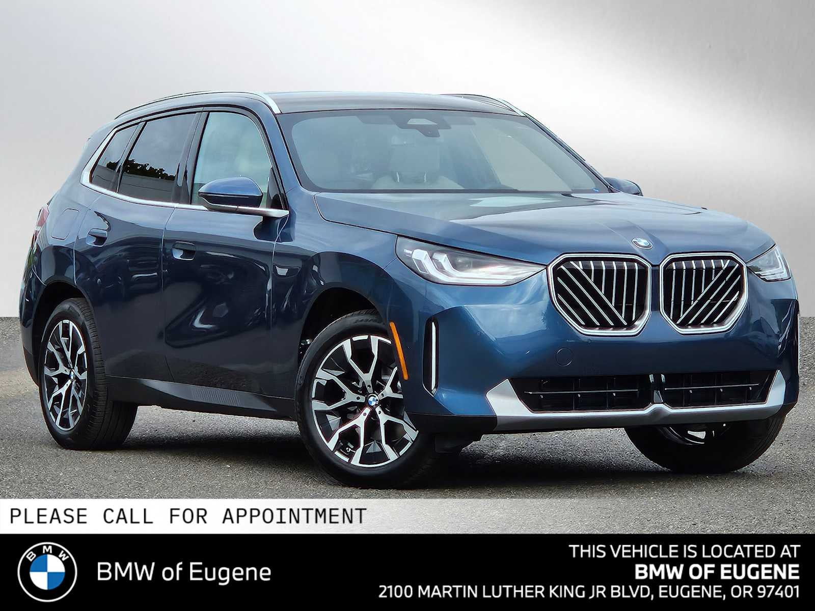 2026 BMW X3 30 xDrive 30 xDrive in Arctic Race Blue Metallic — front three-quarter view