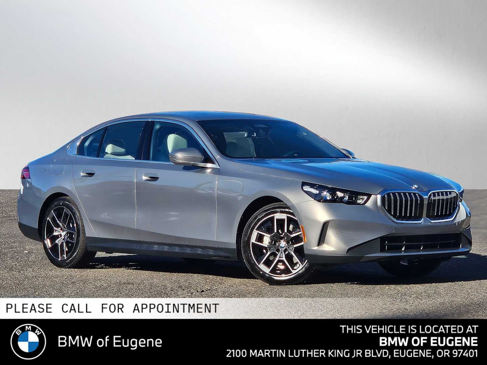 2026 BMW 530i xDrive 530i xDrive in Oxide Grey Metallic — front three-quarter view