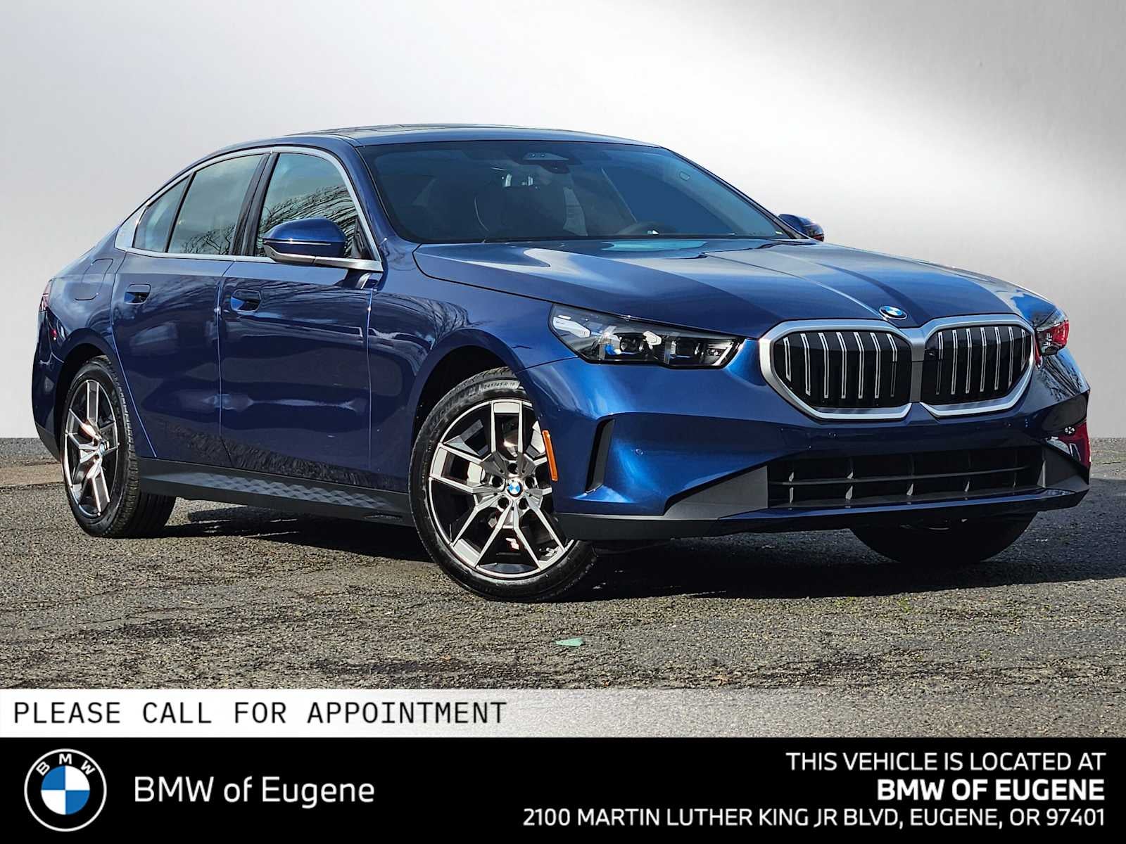 2026 BMW 530i xDrive 530i xDrive in Phytonic Blue Metallic — front three-quarter view