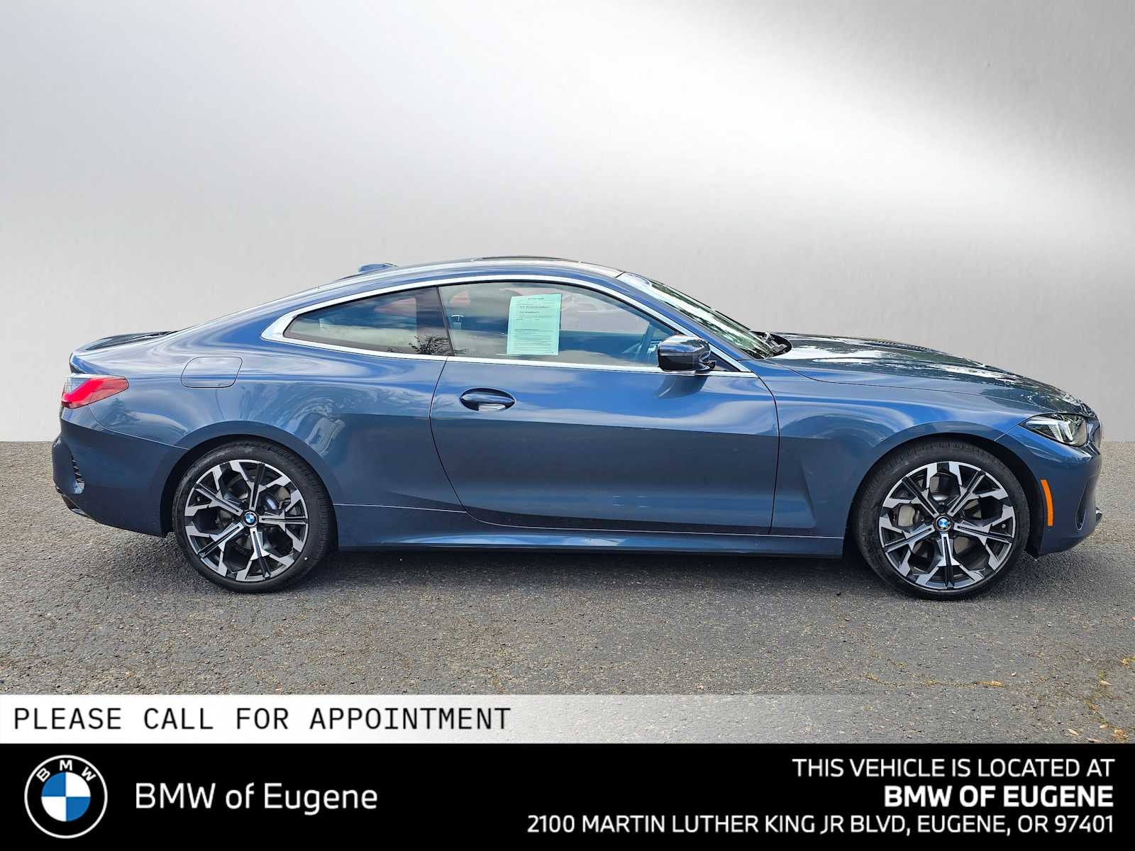 2026 BMW 430i xDrive — side profile view