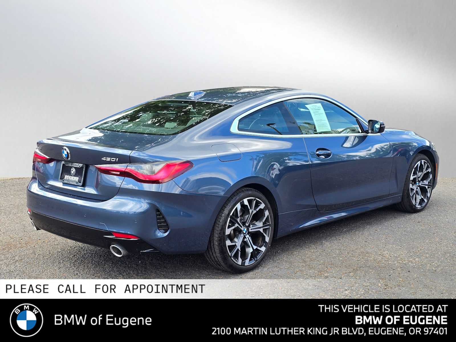 2026 BMW 430i xDrive — rear three-quarter view
