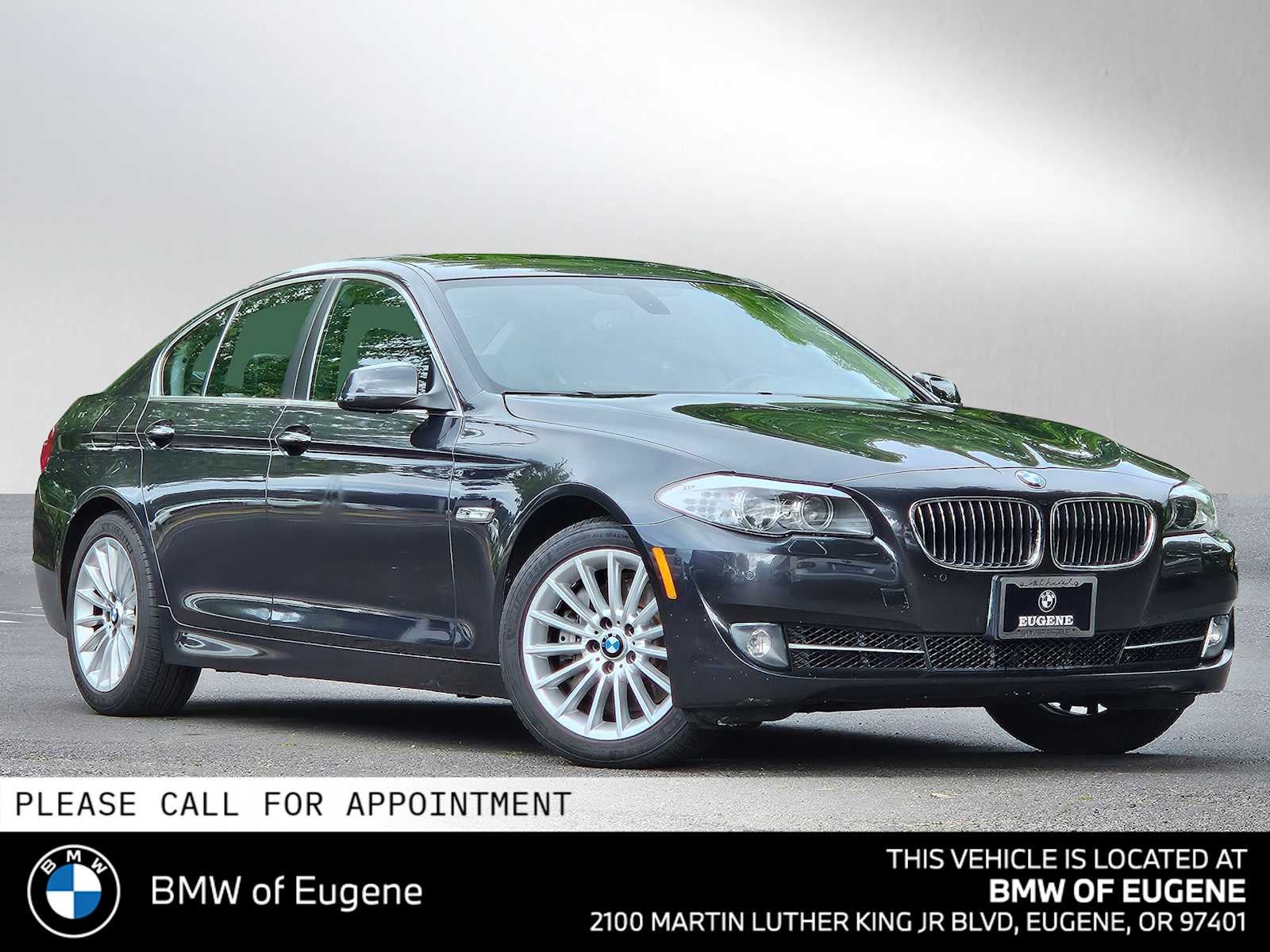 2011 BMW 535i 535i in Dark Graphite Metallic — front three-quarter view
