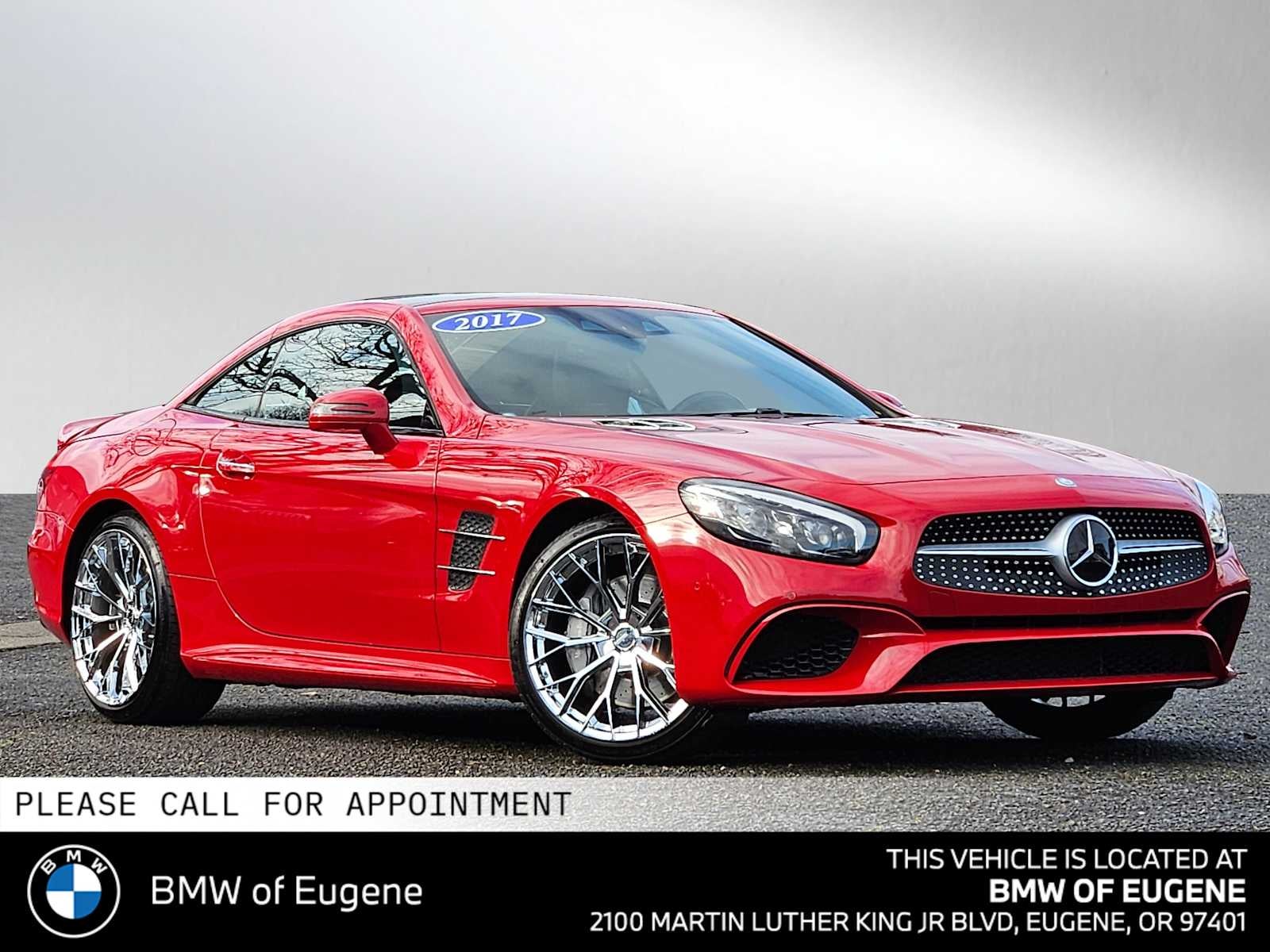 2017 Mercedes-Benz SL 550 SL 550 in Mars Red — front three-quarter view