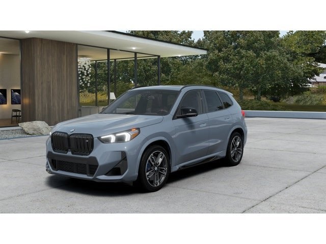 2026 BMW X1 M35i in Storm Bay Metallic — front three-quarter view