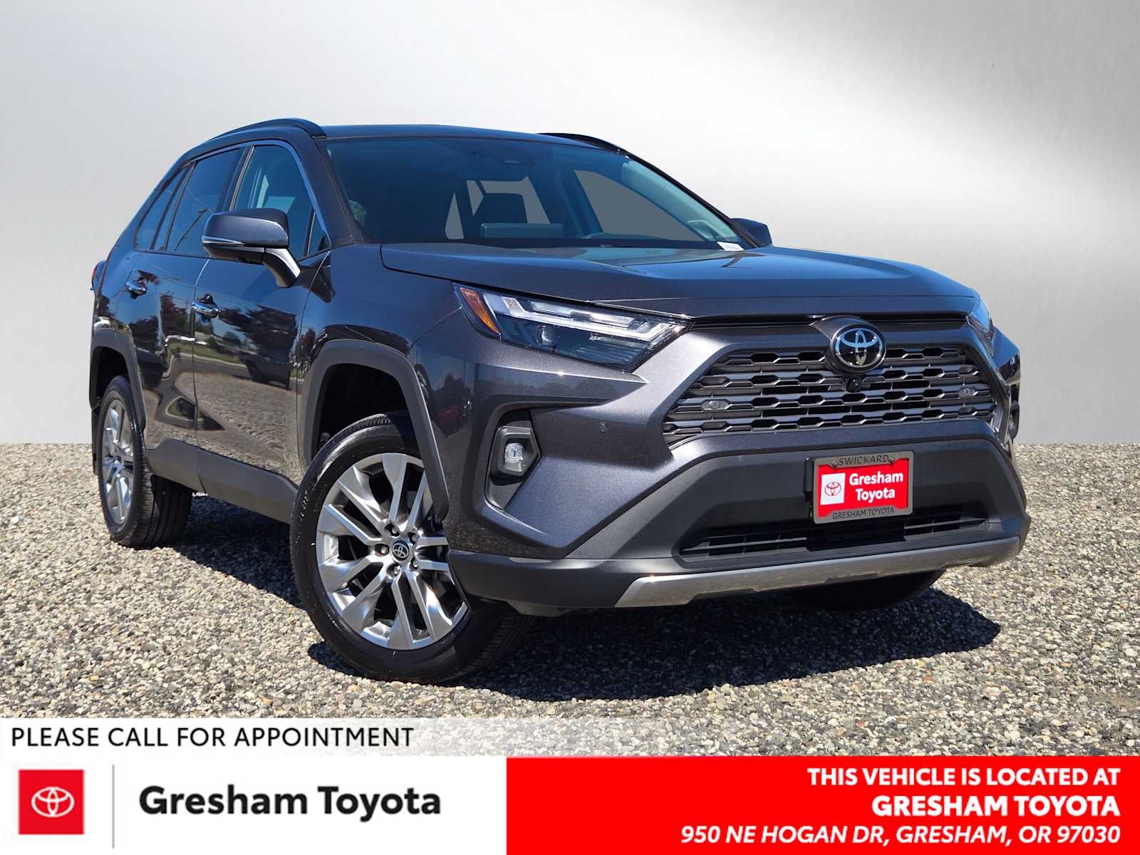 2024 Toyota RAV4 Limited in Magnetic Gray Metallic — front three-quarter view