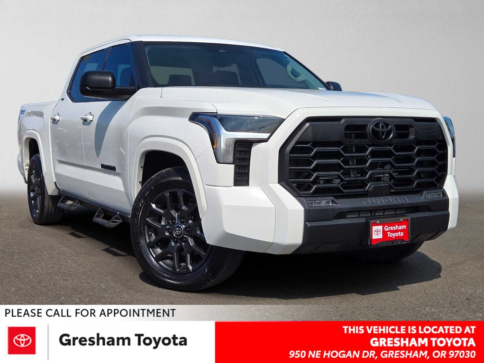 2023 Toyota Tundra SR5 in Ice Cap — front three-quarter view